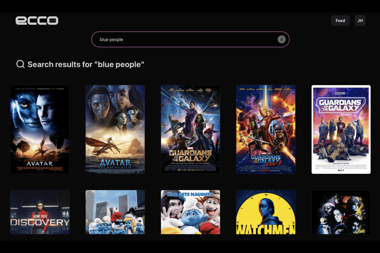 Ecco Streaming Discovery App
