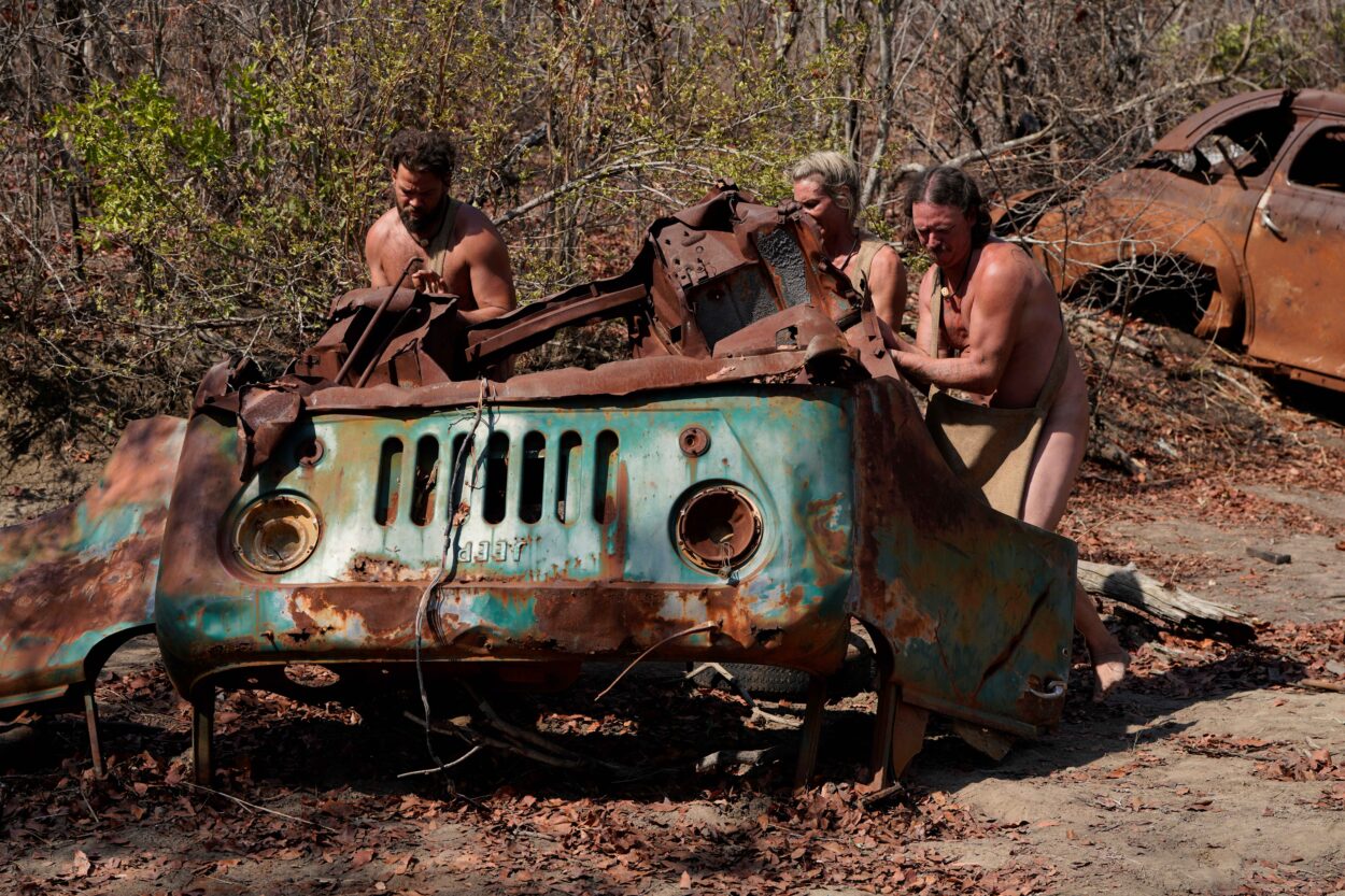 NakedandAfraid Apocalypse Battle tested survivalists scavenge ruins to survive a forbidding wasteland in South Africa in the new series