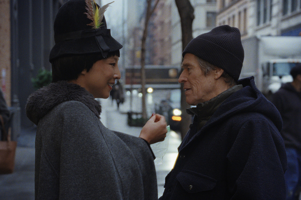 Greta Lee and WIllem Defoe in LATE FAME low res