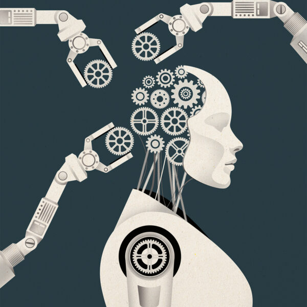 AI in Hollywood Ilulstration