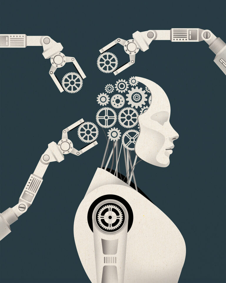 AI in Hollywood Ilulstration