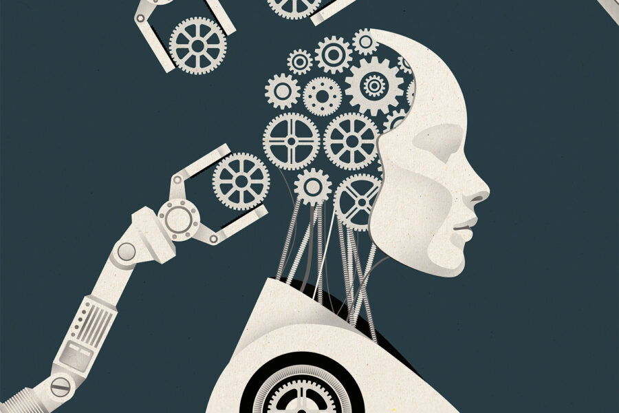 AI in Hollywood Ilulstration
