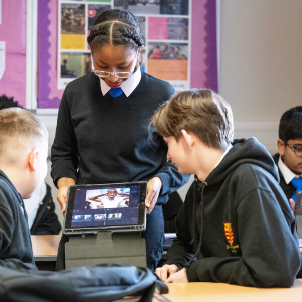 Pupils taking part in Film and Screen Curriculum Testing in Drummond High School Edinburgh Credit Neil Hanna 1