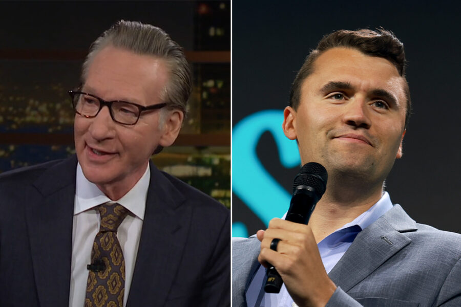 maher charlie kirk split