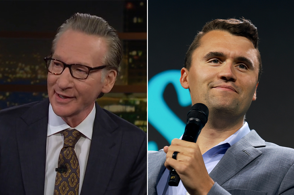 maher charlie kirk split