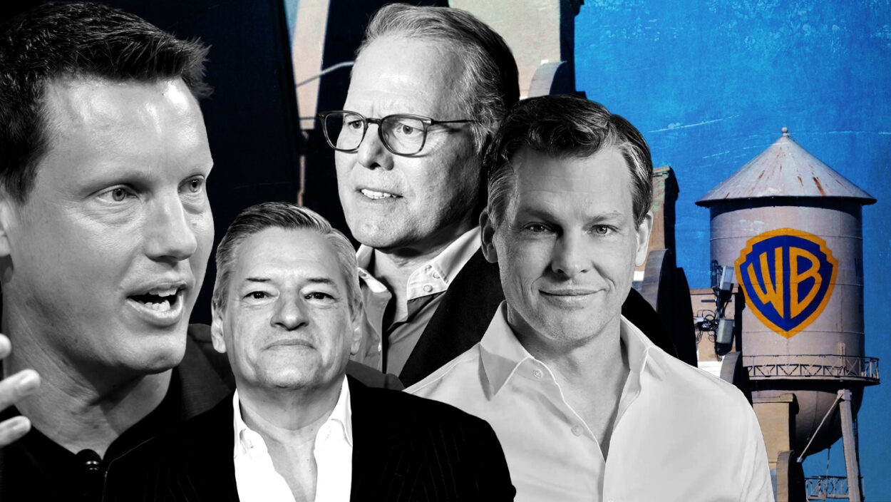 David Ellison. David Zaslav and Ted Sarandos and Greg Peters