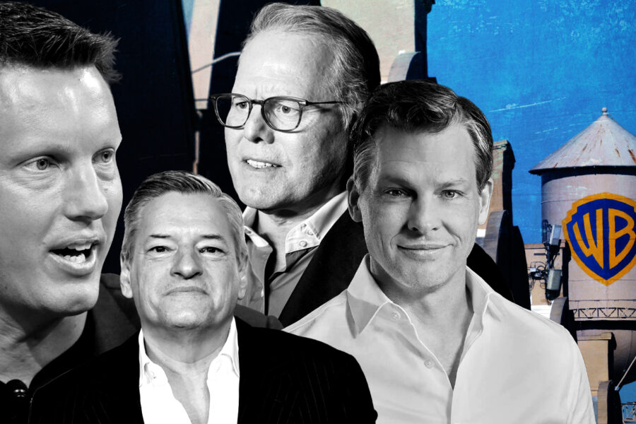 David Ellison. David Zaslav and Ted Sarandos and Greg Peters