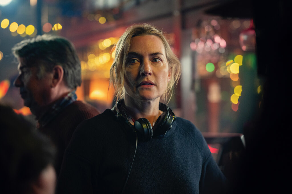 Kate Winslet directing Goodbye June.Kimberley FrenchNetflix