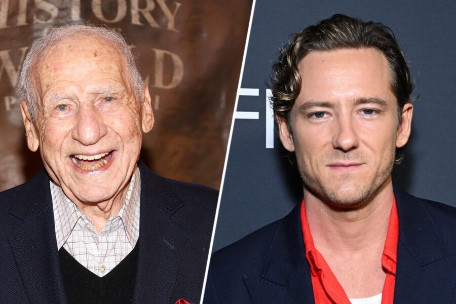 Mel Brooks Lewis Pullman 2 shot