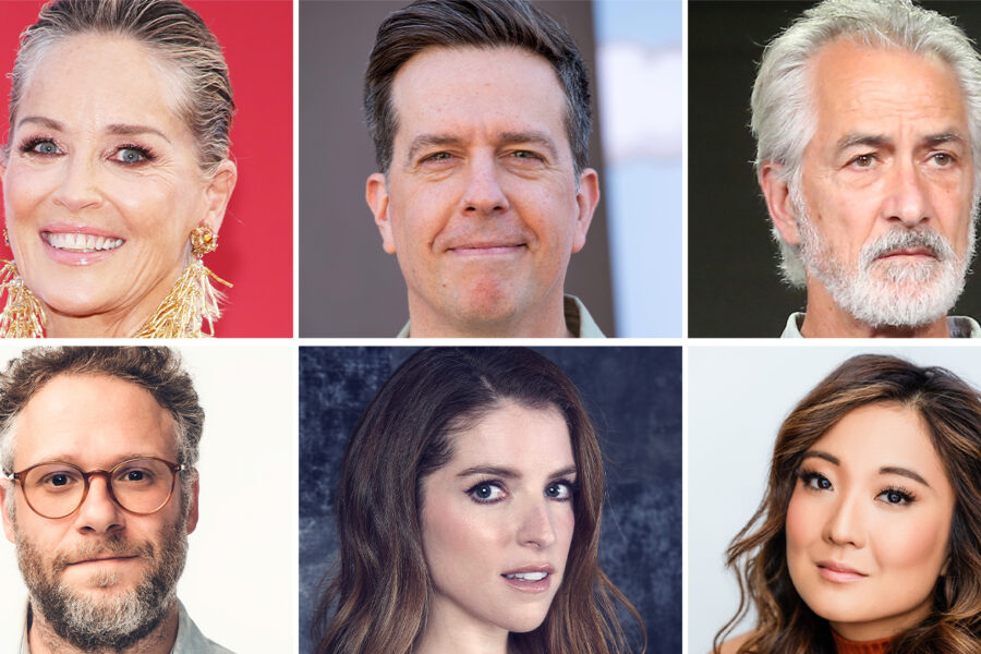 Sharon Stone Ed Helms David Strathairn Ashley Park Anna Kendrick and Seth Rogen