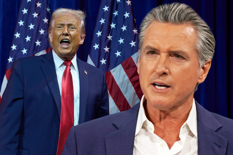Donald Trump and Gavin Newsom