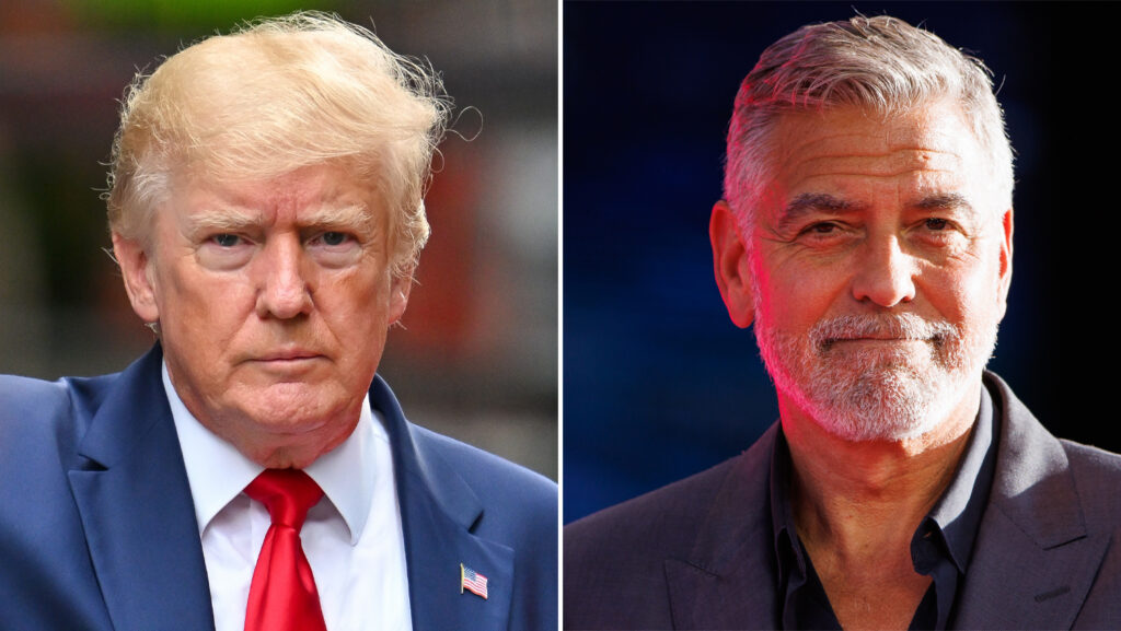 Donald Trump and George Clooney
