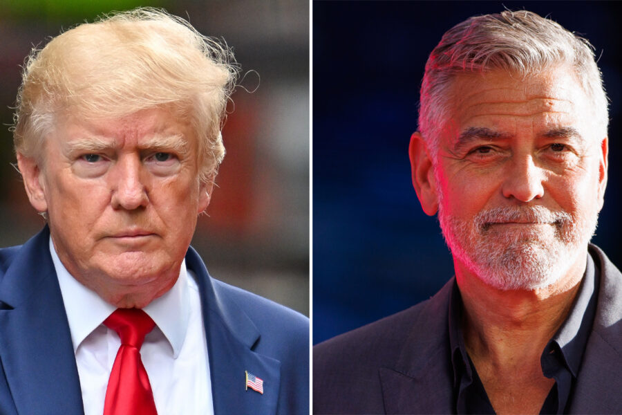 Donald Trump and George Clooney