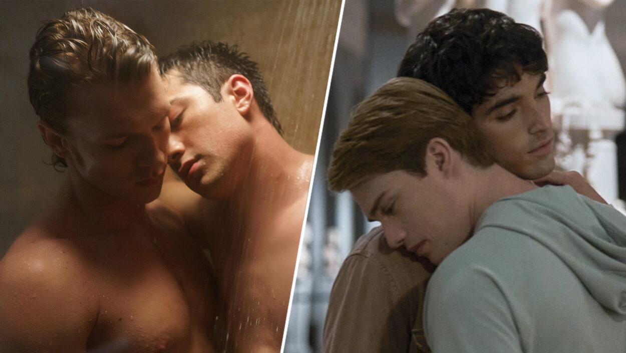 Heated Rivalry Red White Royal Blue 2 shot