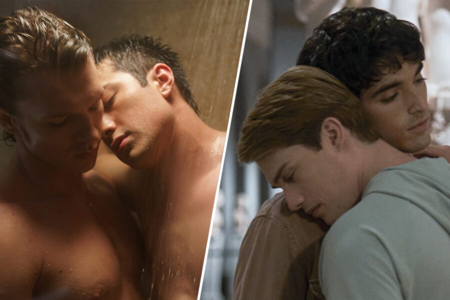 Heated Rivalry Red White Royal Blue 2 shot