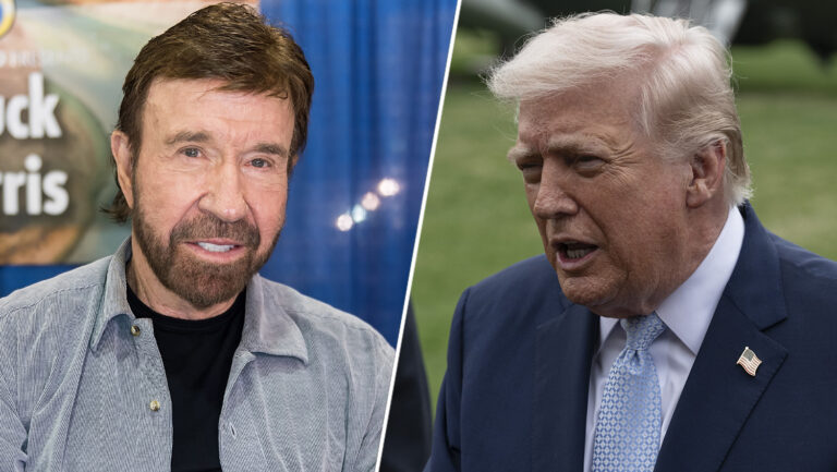 Chuck Norris Donald Trump 2 shot