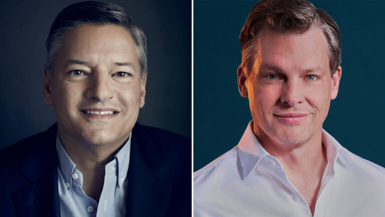 Ted Sarandos and Greg Peters