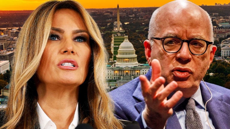 Melania Trump and Michael Wolff