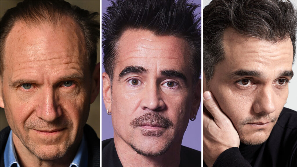 ralph fiennes colin farrell and wagner moura