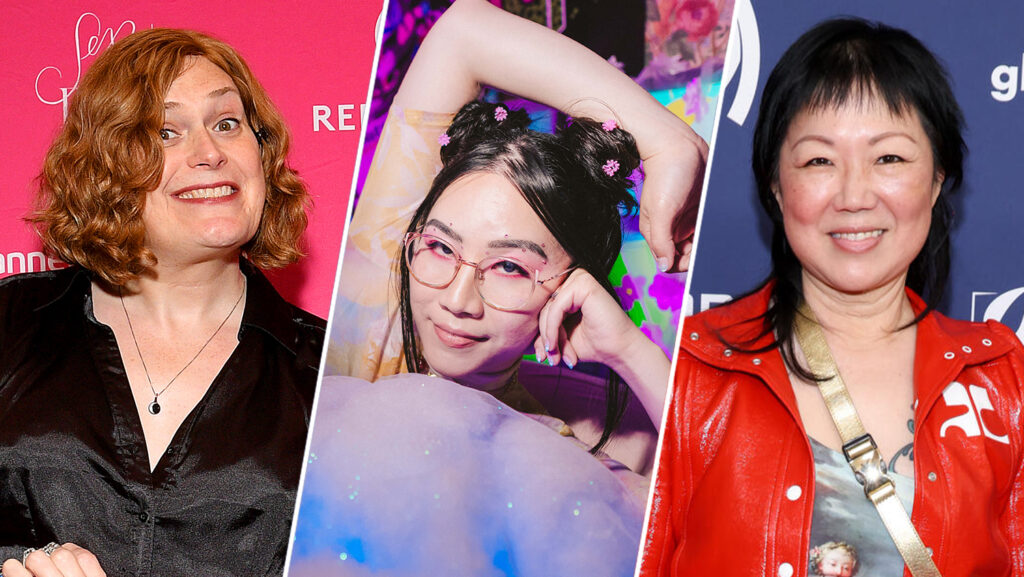 Lilly Wachowski Nina Nguyen Margaret Cho 3 shot