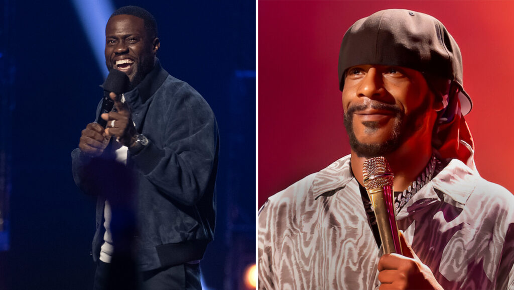 Kevin Hart from Funny AF Katt Williams from The Last Report