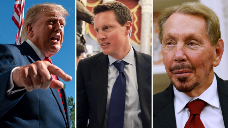 Donald Trump David Ellison Larry Ellison