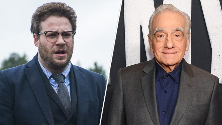 Seth Rogen Martin Scorsese 2 shot